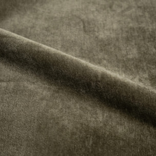 Lit coffre 160x200 cm en tissu vert olive déhoussable - Safia