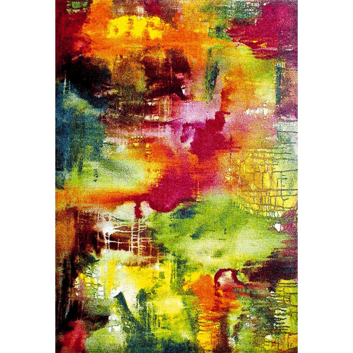 Tapis salon et chambre tissé motif géométrique KELO