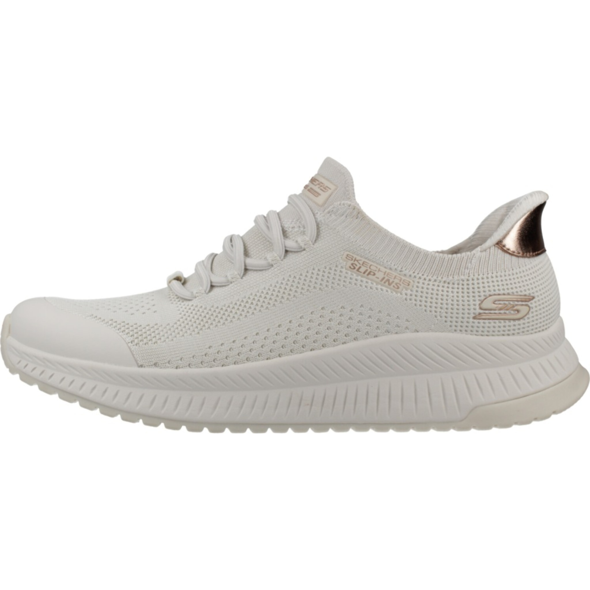 Sneakers De  Mujer Slip-ins Bobs Squad 4 Dire Step Blanco