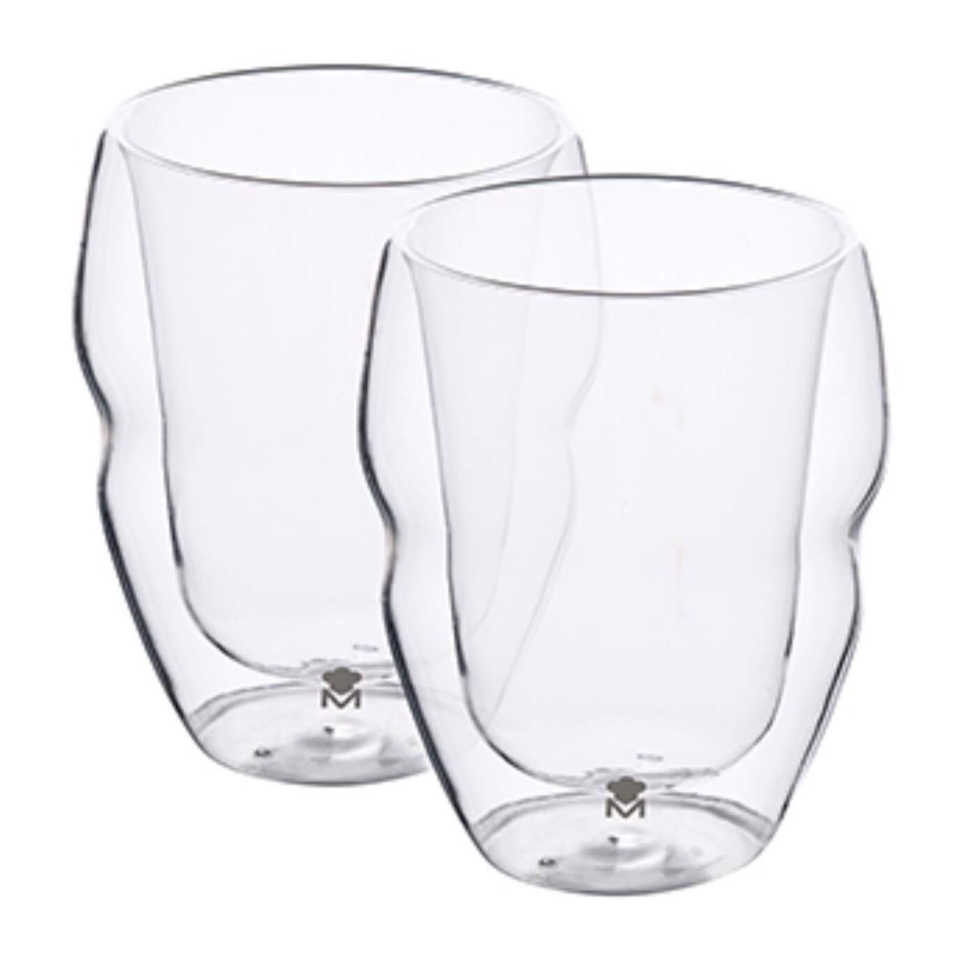 Vasos Borosilicato Masterpro Set 2 Vasos Bajos 380ml Mixology Alta Resistencia