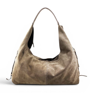 Borsa a Spalla Cheval Firenze Belen Suede Taupe