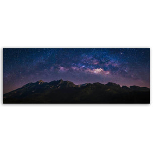 Tableau panoramique ciel étoilé voie lactée paysage nocturne Toile imprimée