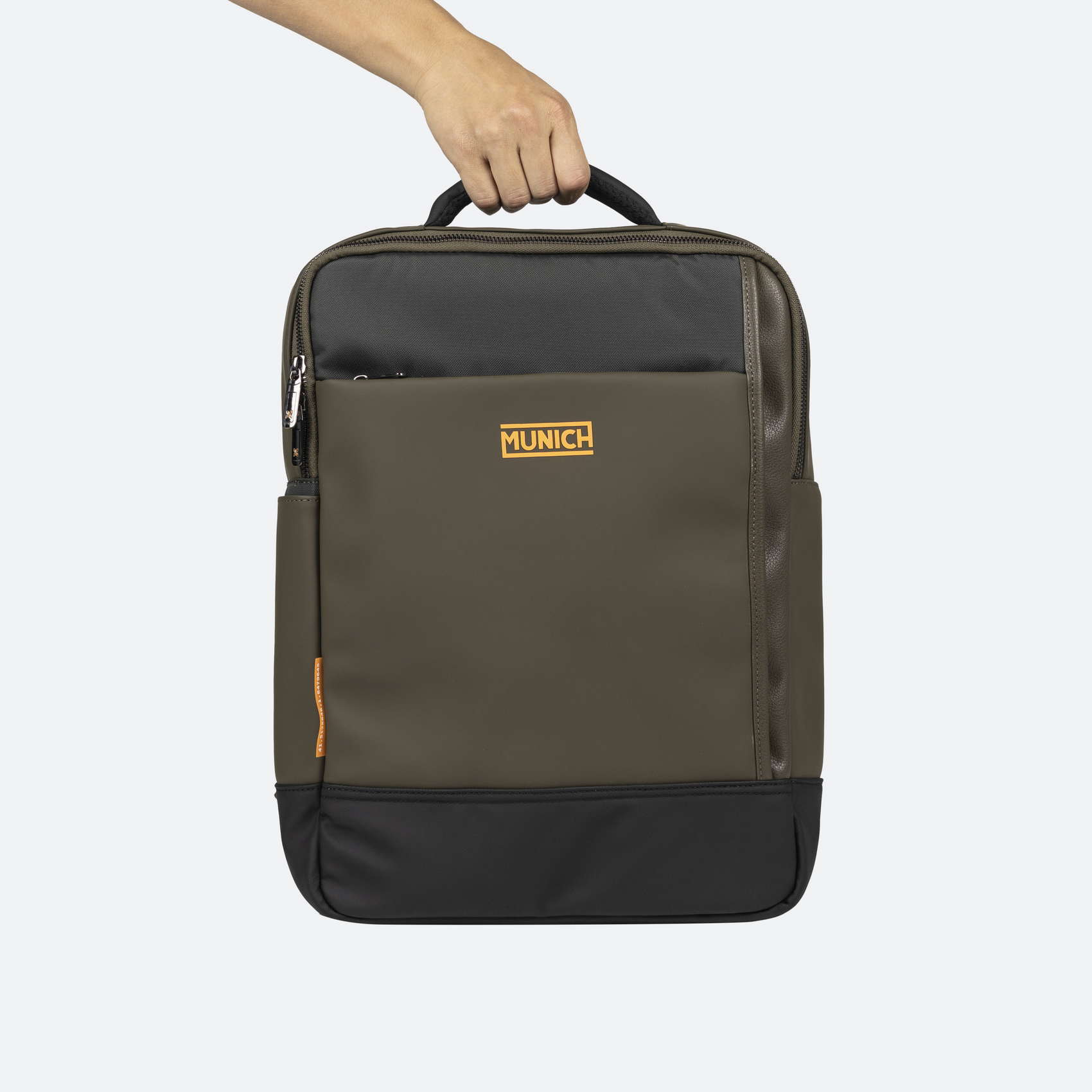 Mochila Kaki de Gran Capacidad con Compartimento para Botella JUNGLE BACKPACK SQUARE