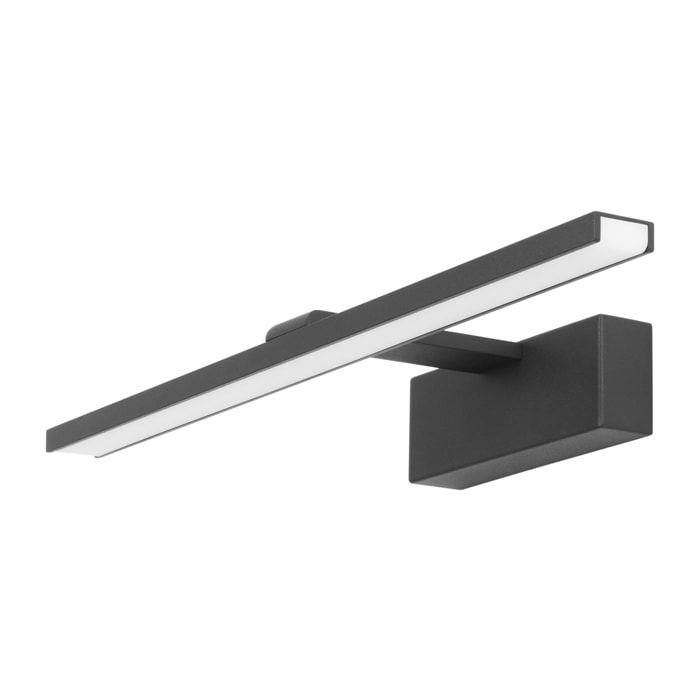 FORLIGHT Nora - Lámpara para Espejo de Baño LED 39cm con Luz Neutra 4000K. Protección IP44 para Baños. Color Negro