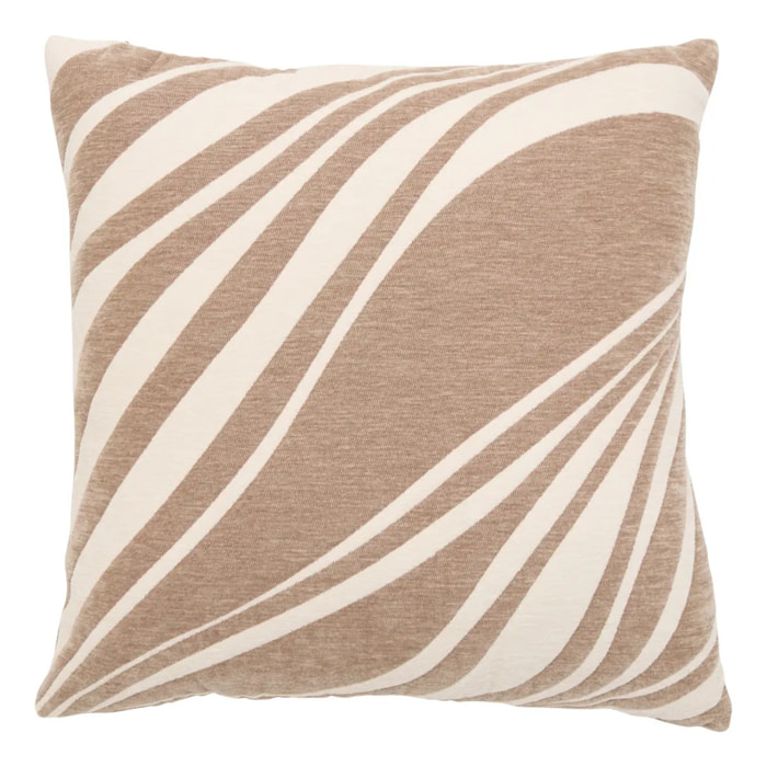 Coussin Betima carré 45x45cm beige
