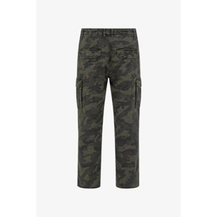 Pantaloni Esercito cargo camouflage verdi uomo
