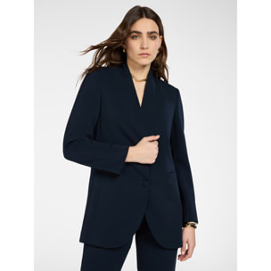 Elena Mirò - Chaqueta con cinturón - Azul