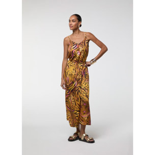 Gonna a sarong con stampa tigre