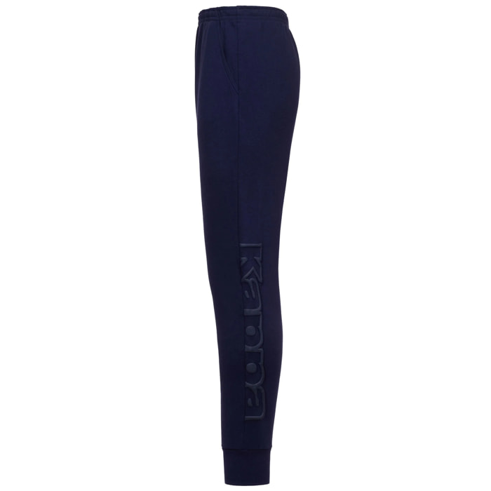 Pantaloni Kappa Uomo Logo Bipant Slim Blu