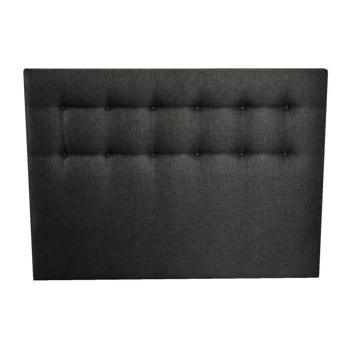 Tête de lit capitonnée CRÉPUSCULE anthracite