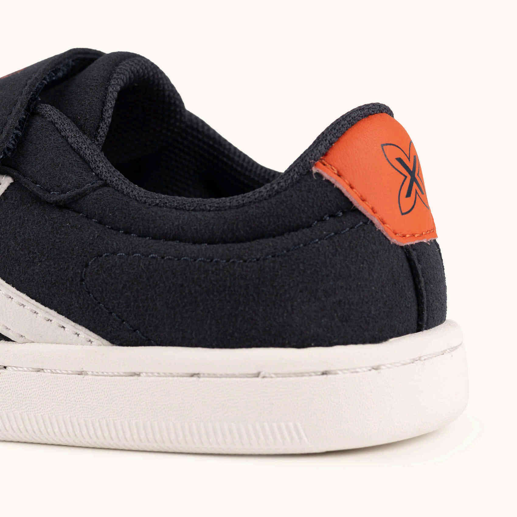 Zapatilla casual infantil azul marino con detalles en naranja MUNICH MINI OPEN VCO 03