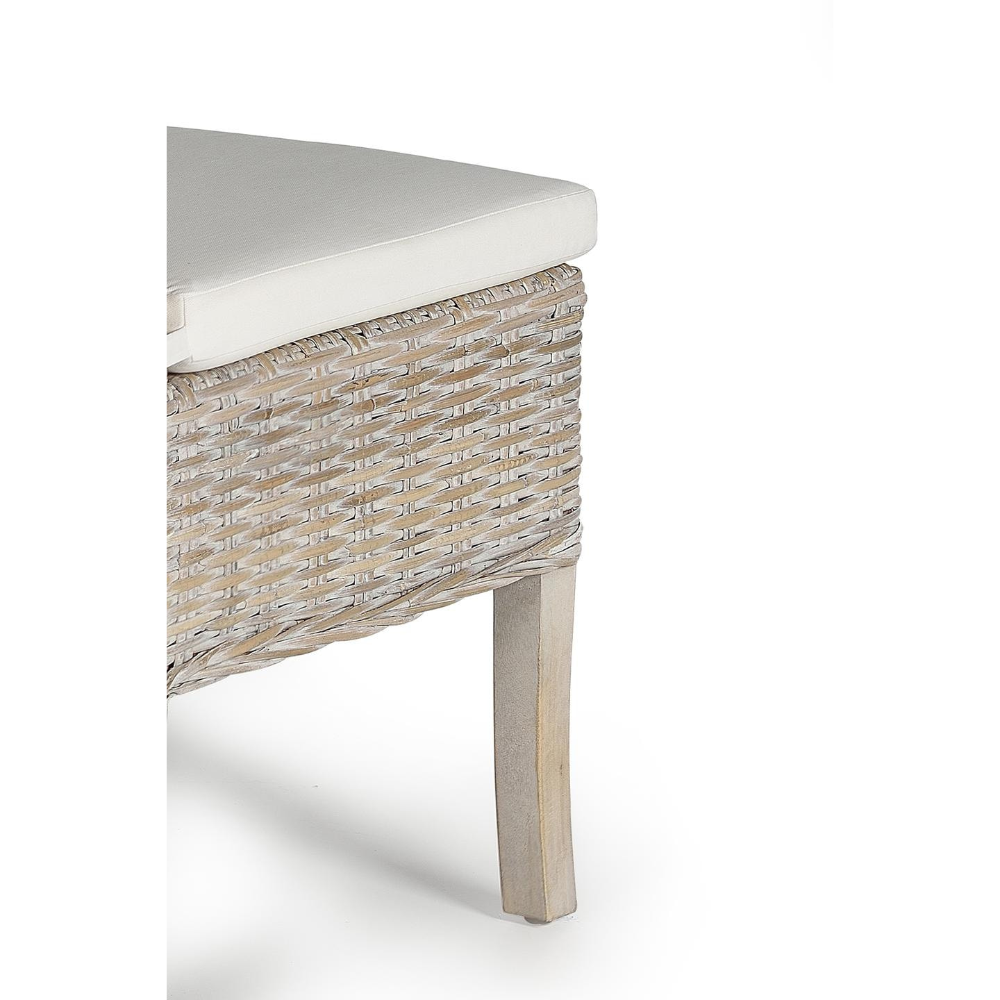Silla de Rattan Natural 47 Cm Estilo Mediterráneo