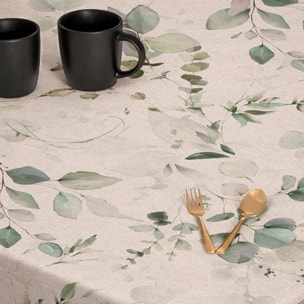 Mantel estampado antimanchas SURIA VERDE
