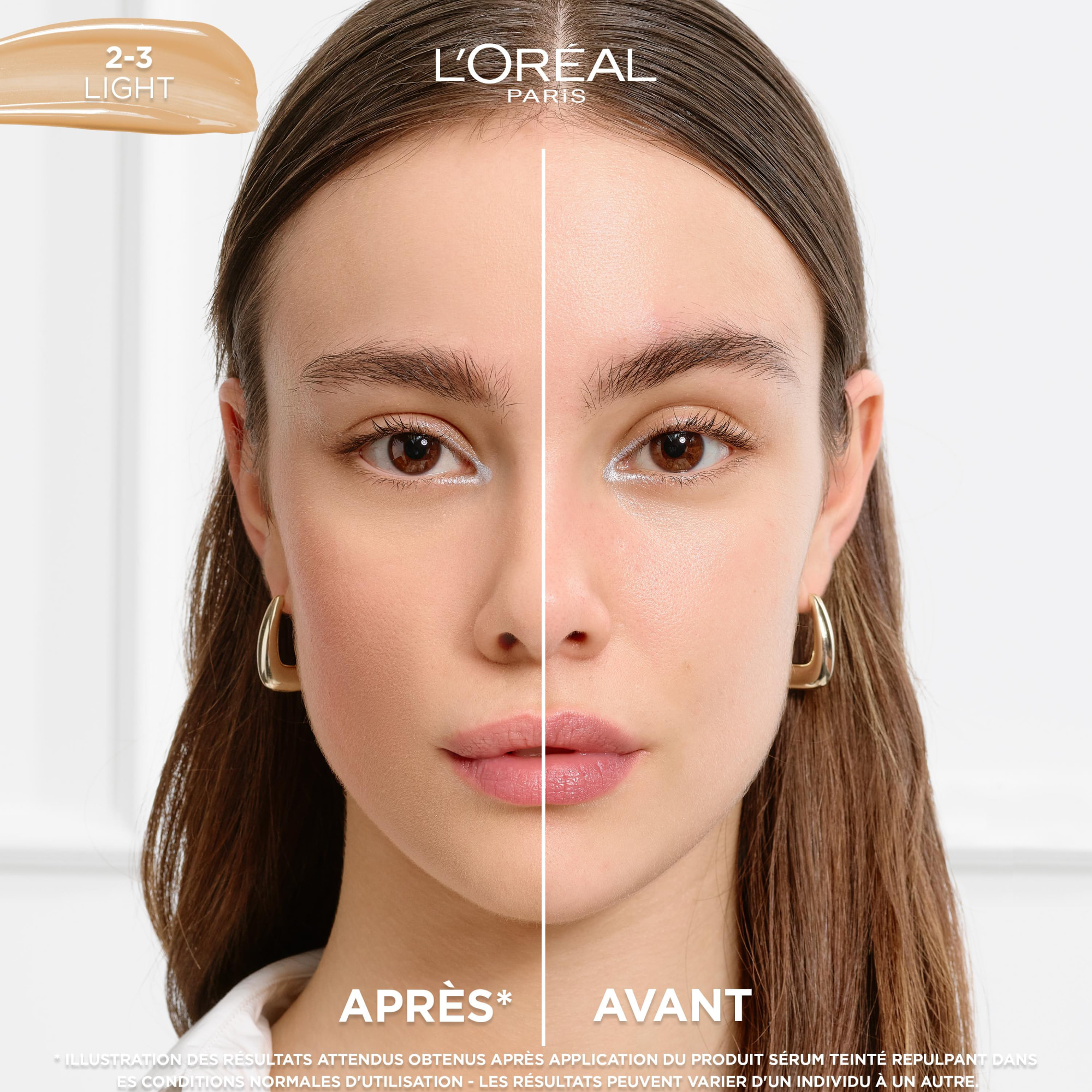 L'Oréal Paris Accord Parfait Sérum teinté repulpant 2-3 Light