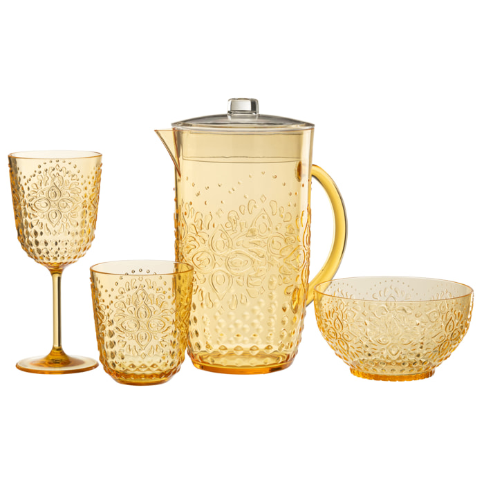 J-Line Pichet Plastque Jaune