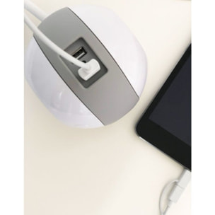 Multiprise USB WATT AND CO Wattball Blanc - Gris