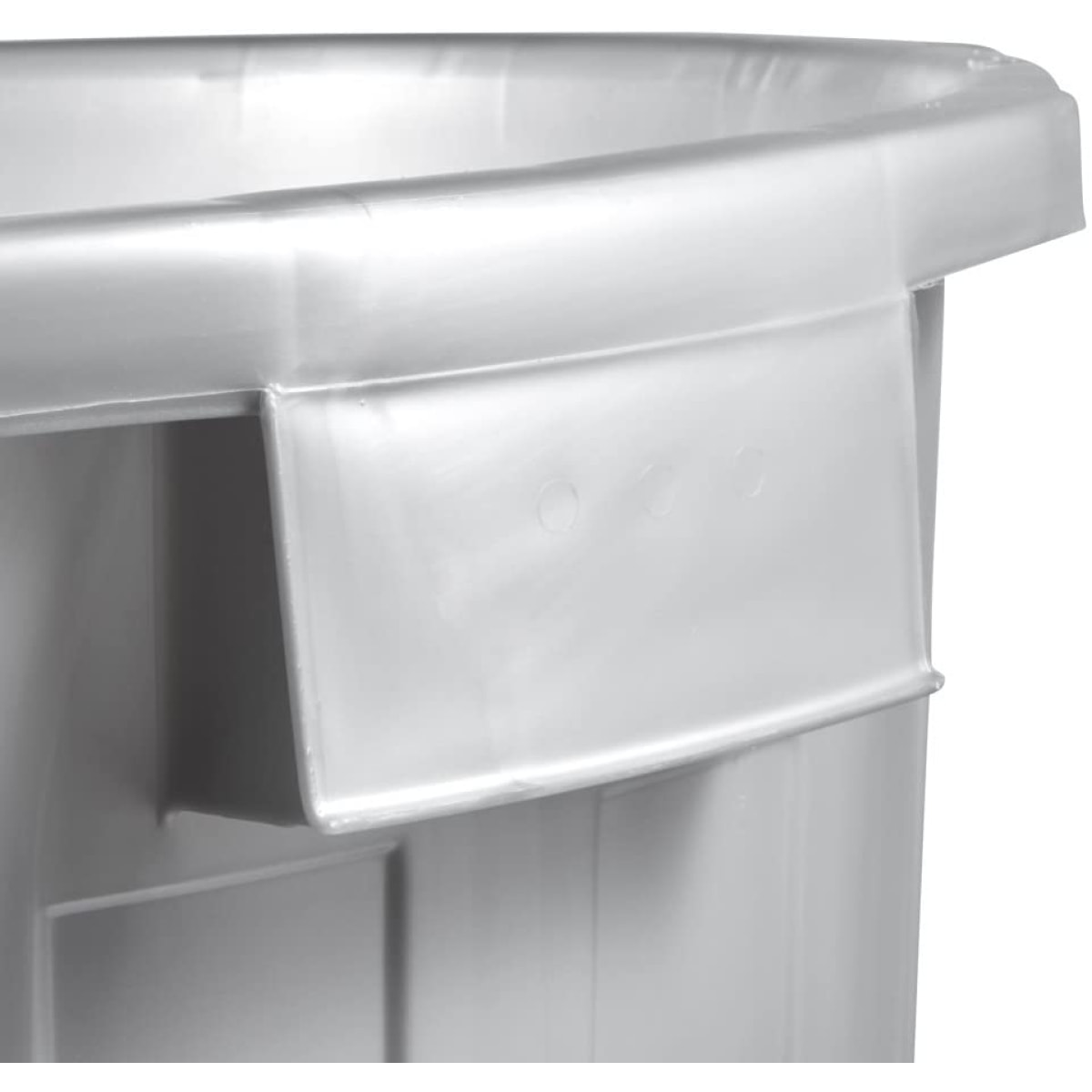 Cubo de basura / papelera polivalente con tapa cerrable,  plateado