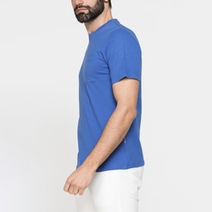 T-SHIRT MANICA CORTA IN COTONE MISTO LINO