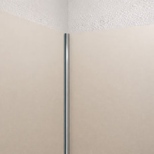Pack 3 Panneaux Muraux Aluminium Ivoire 90x210 cm avec Profilés Chrome - WALL'IT