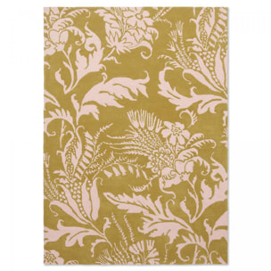 Tapis salon et chambre fait à la main en laine motif floral GUHA