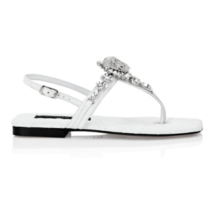 PHILIPP PLEIN Sandals Flat SKULL