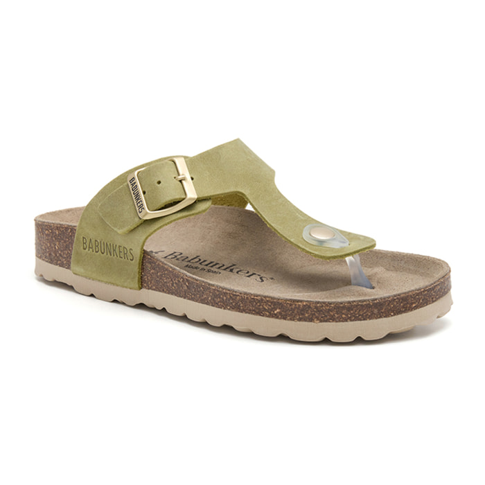 SANDALIA BABUNKERS VERDE