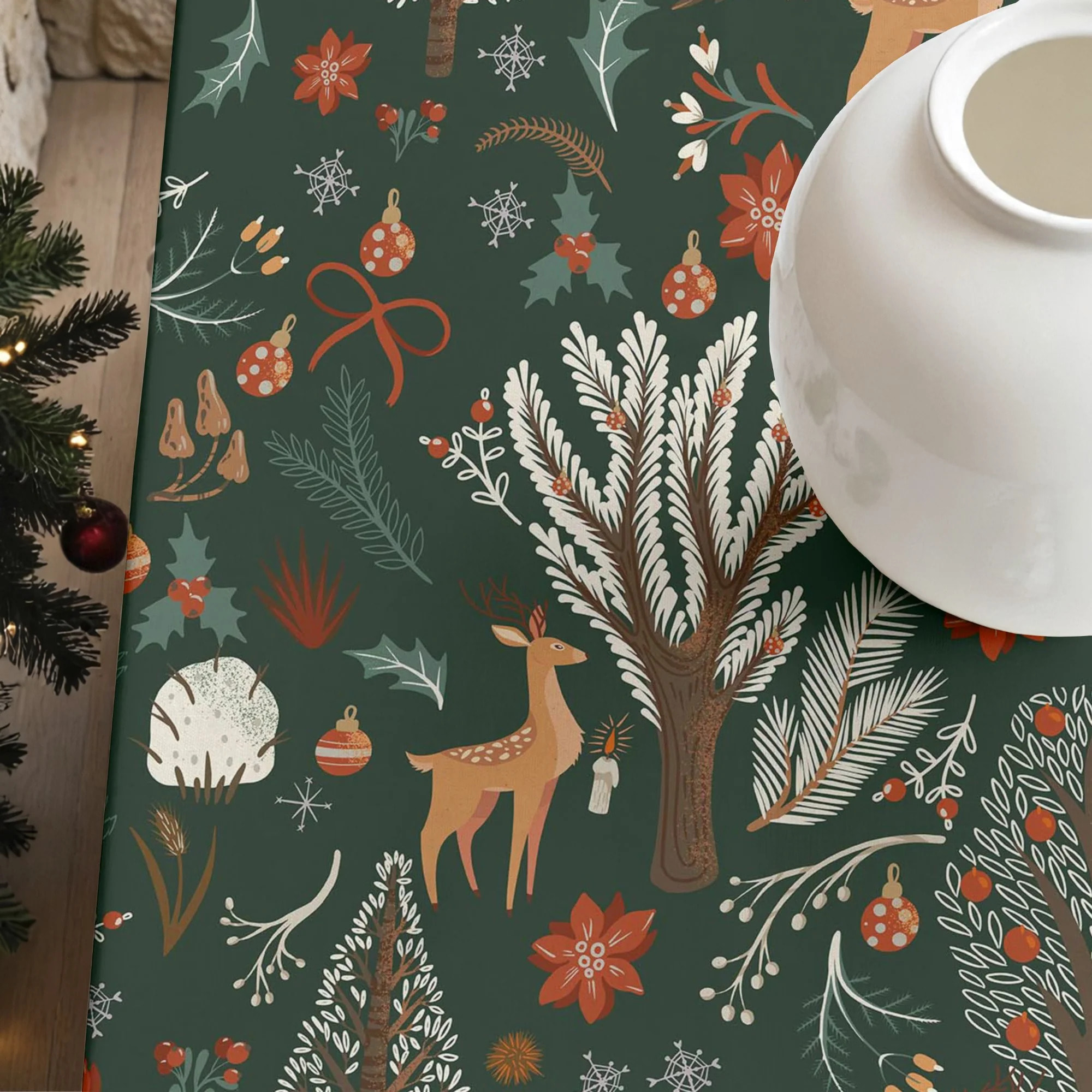 Nappe en résine Anti-tâches Merry Christmas 47