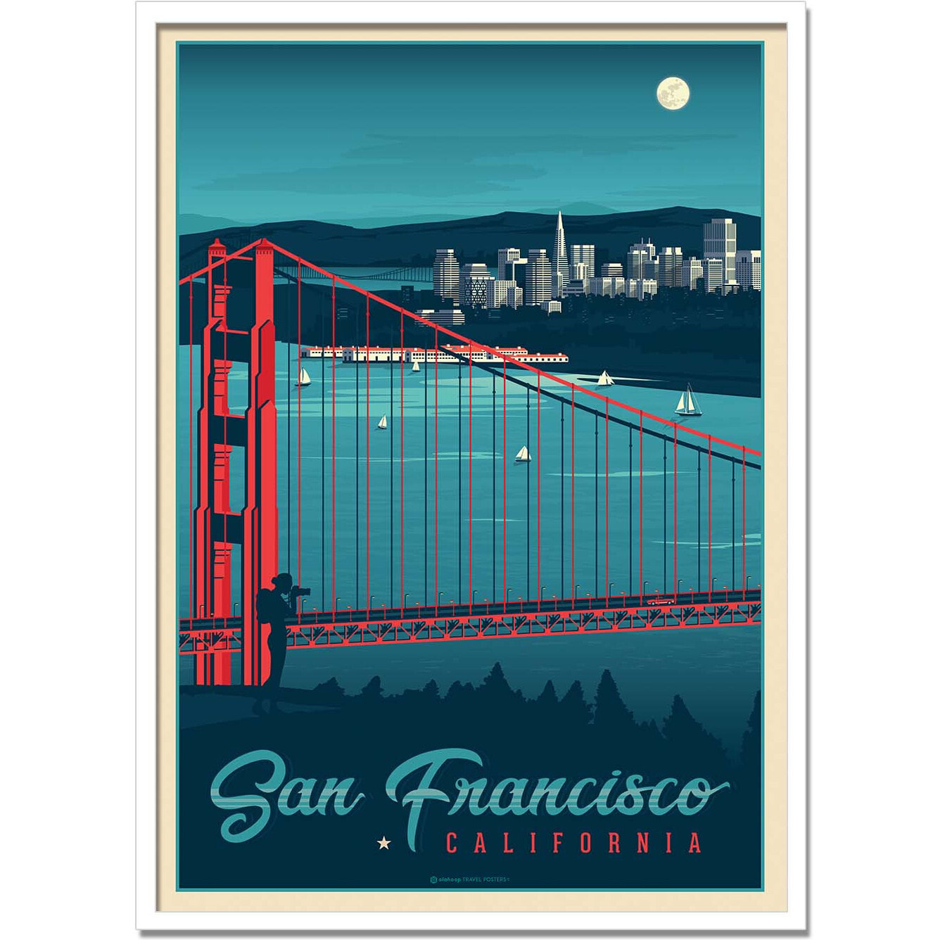 Affiche - San Francisco - Olahoop Travel Posters