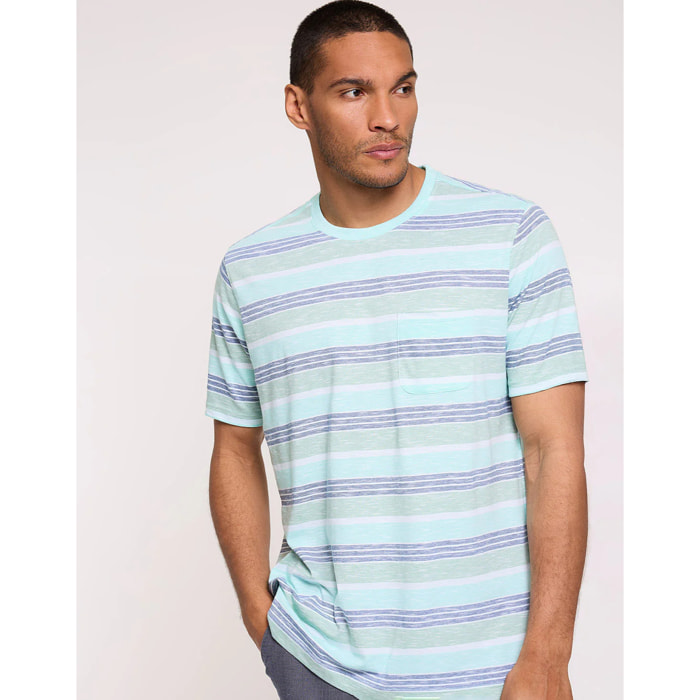 Camiseta Manga Corta Turquesa - Gadea