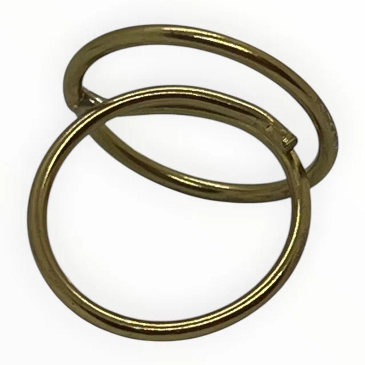 Anillo Sphere latón doble aros en dorado