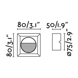 MINI CARTER Empotrable gris oscuro