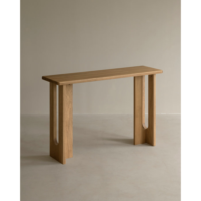 Console en bois massif de peuplier en 120x33cm Hauteur: 80 Longueur: 120 Largeur: 33