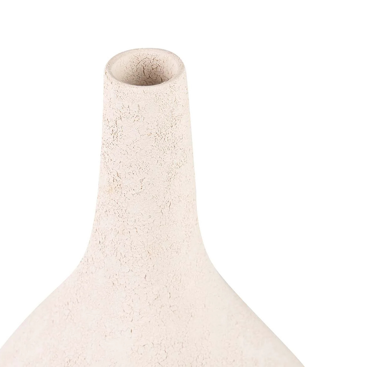 Florero Ceramica Beige 25x20x42 Cm
