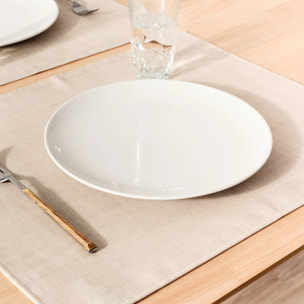 Lot de 2 sets de table Beige 50x40 cm