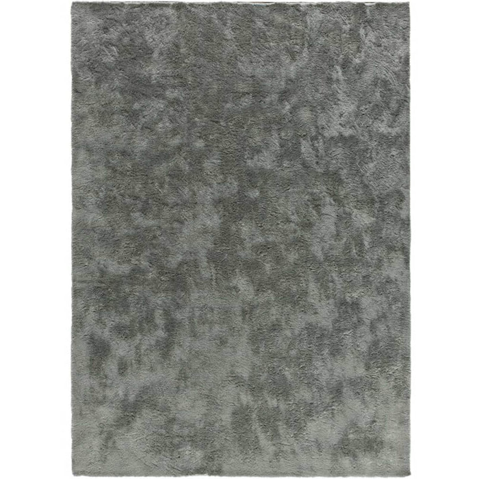 ROMA Alfombra lisa de pelo alto antracita, varias medidas disponibles