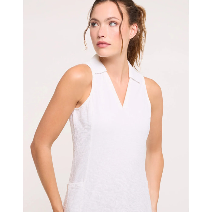 Vestido Polo Corto Blanco - Ditara