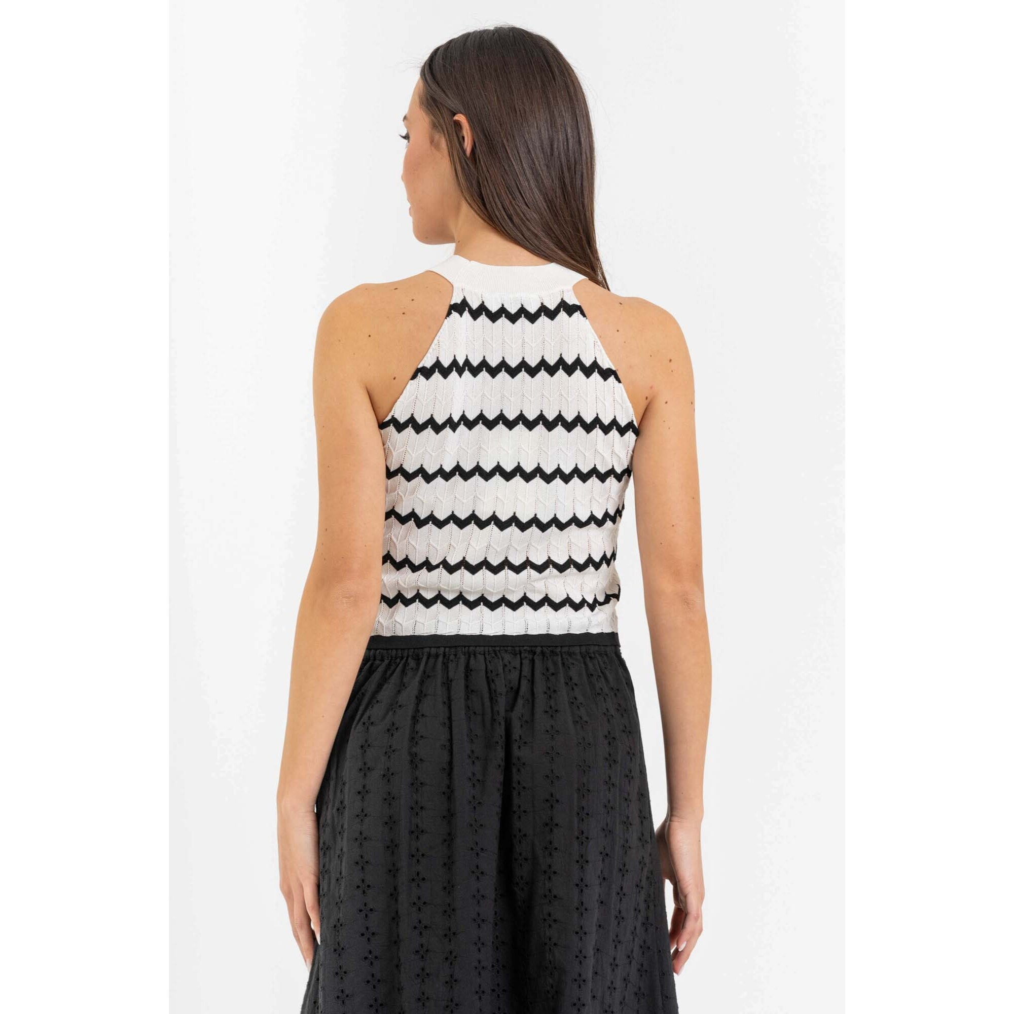 Kocca - Top con motivo geometrico Donna