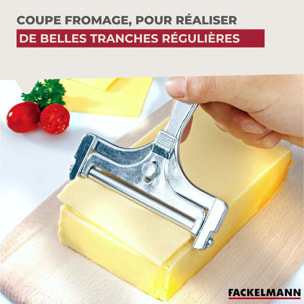 Coupe fromage en tranche en aluminium 15 cm Fackelmann Spécialités Culinaires