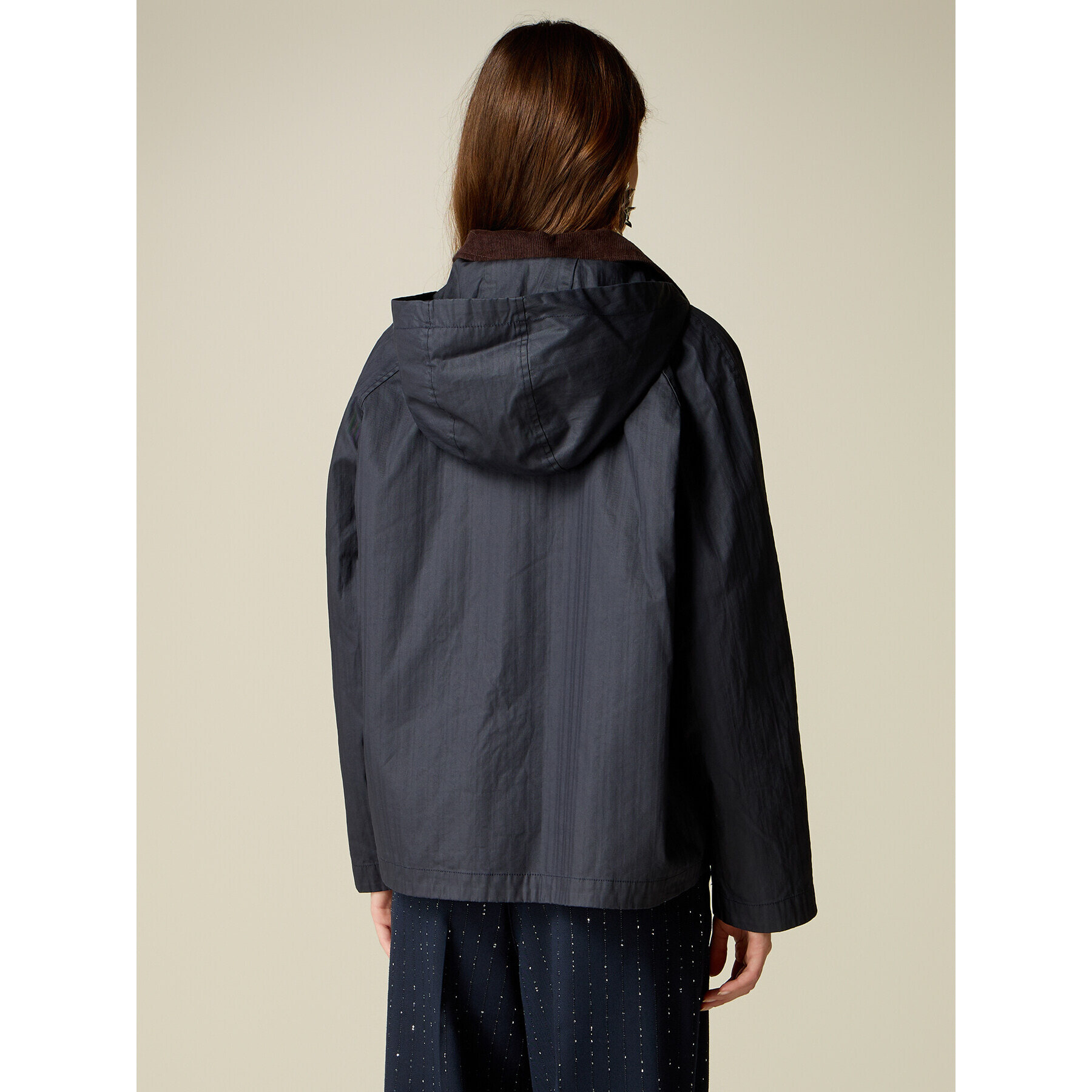 Oltre - Trench corto con interno staccabile - Blu