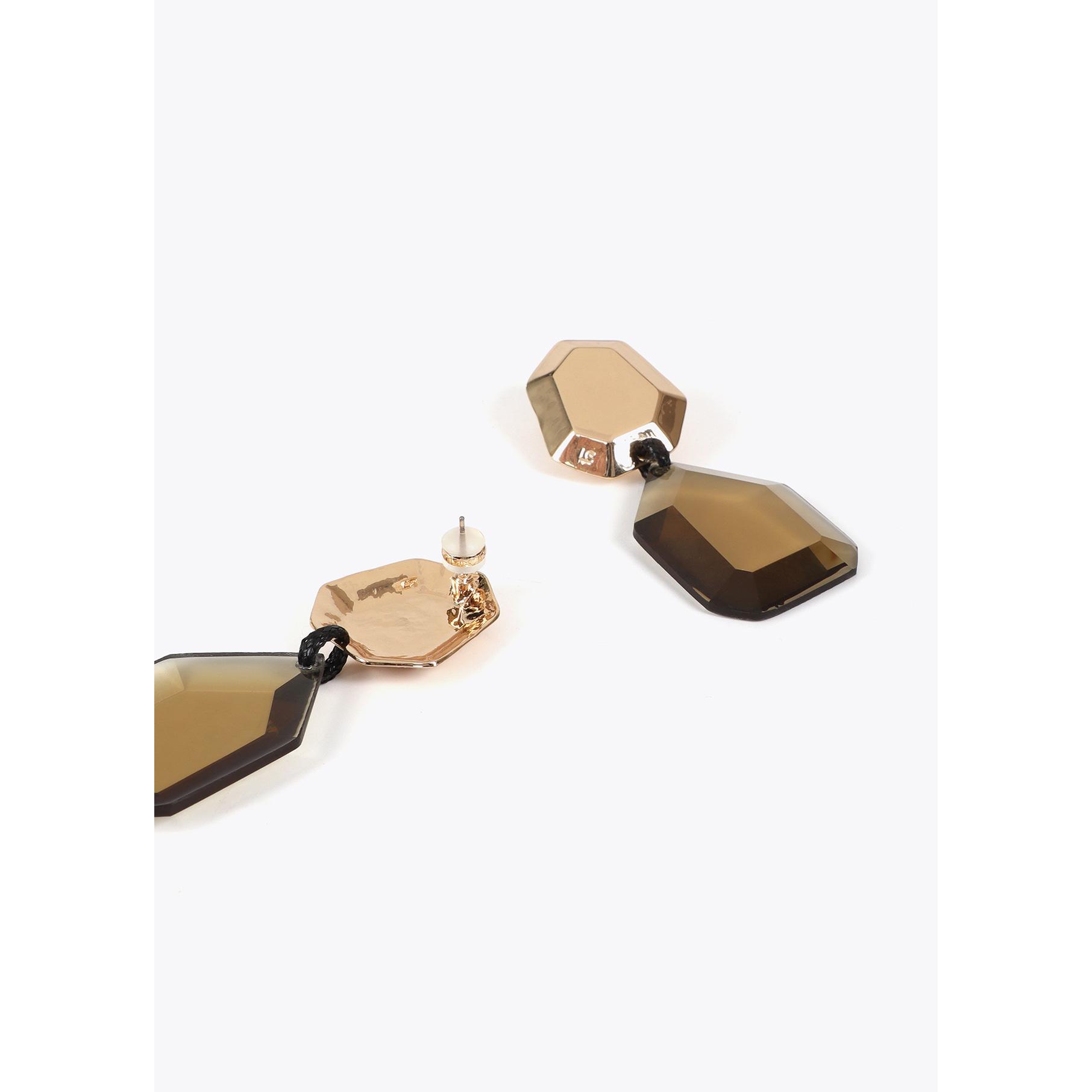 Orecchini geometrici combinati