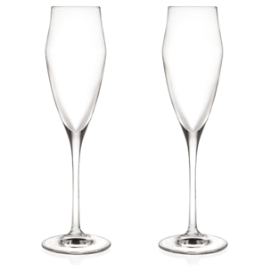 Set 2 copas flauta cristal Colección Wine Masterpro