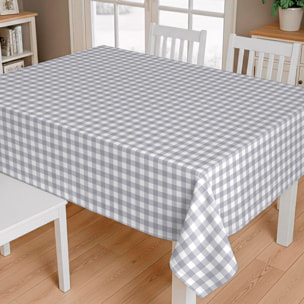 Nappe anti-taches Alcazar Gris - 100% coton -