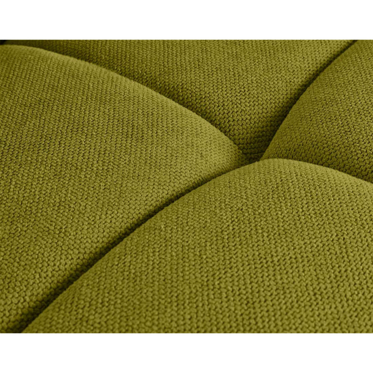 Ray - canapé droit 3 places en tissu texturé - Vert