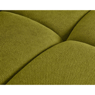 Ray - canapé droit 3 places en tissu texturé - Vert