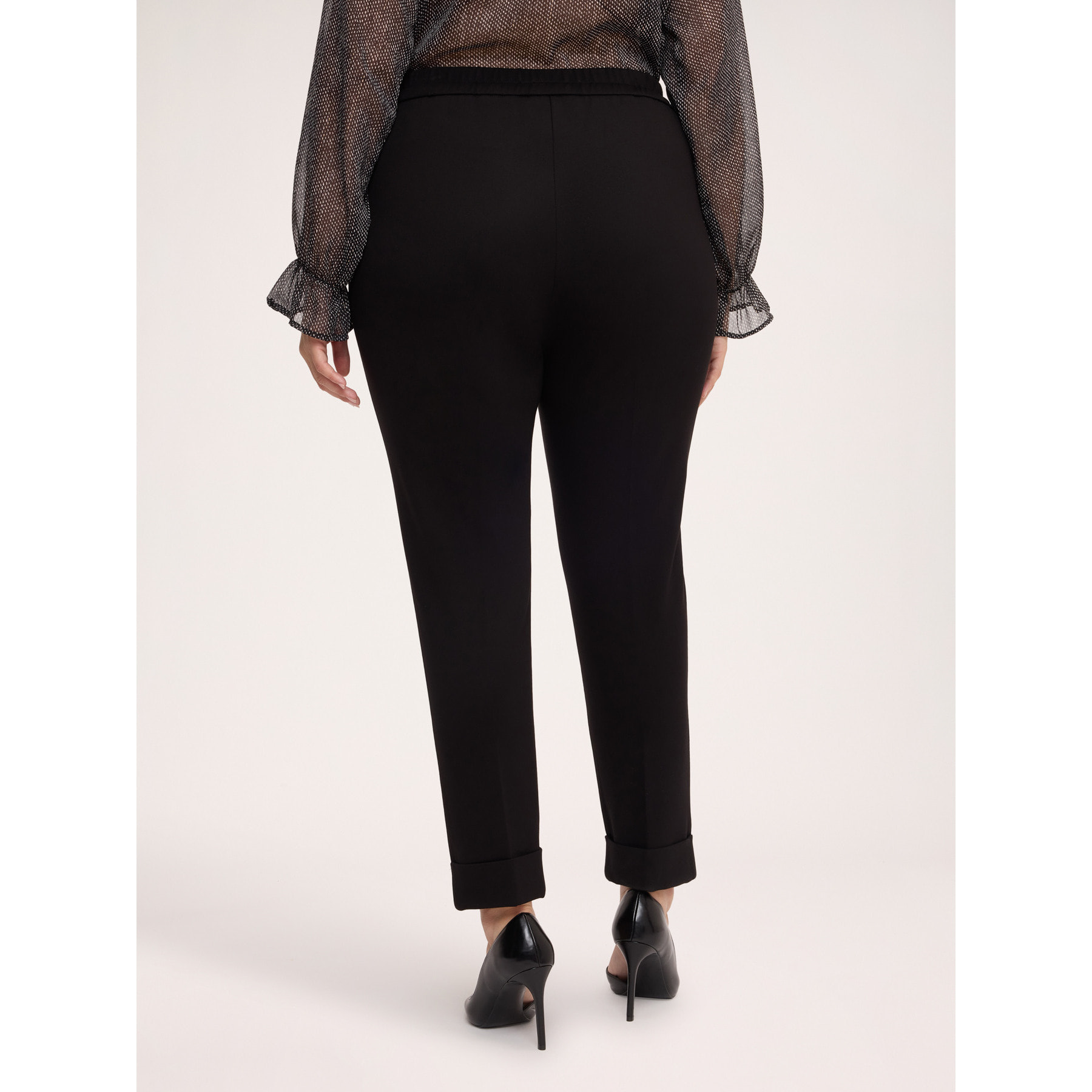 Fiorella Rubino - Pantaloni New York in Punto Milano - Nero