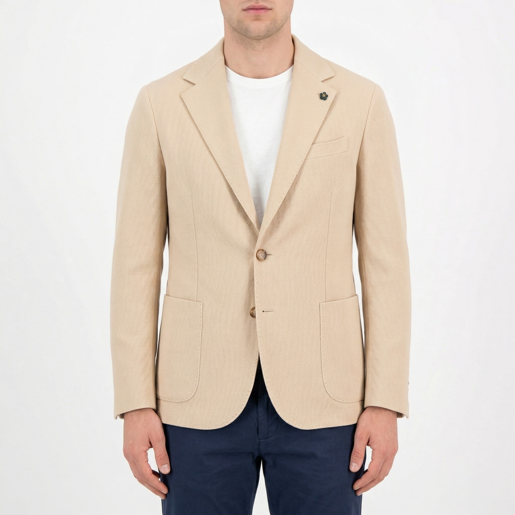 Giacca monopetto nido d'ape