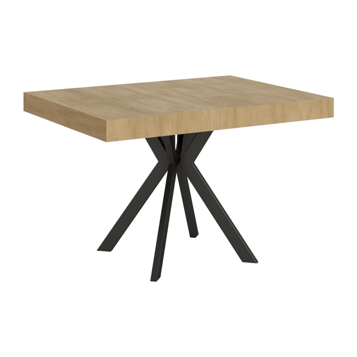 Mesa extensible 90x120/224 cm Dolcezza roble natural patas antracita