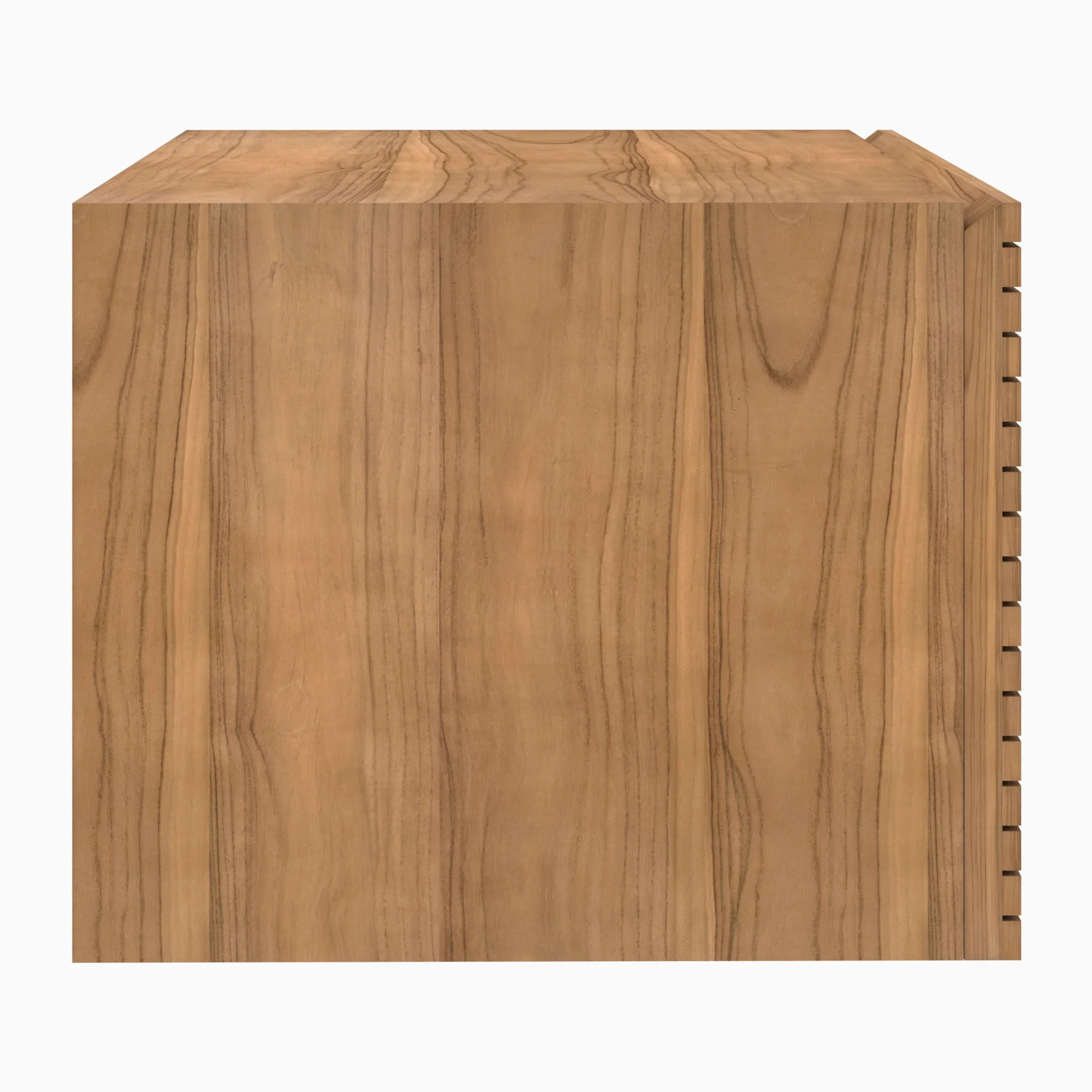 Meuble de salle de bain suspendu en bois de teck 60 cm - Raye