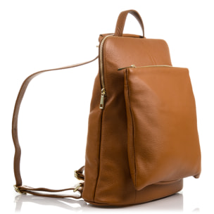 Eva Bolso mochila Mujer.Piel auténtica Dollaro