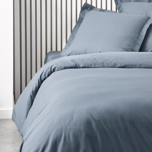 Housse de couette ESSENTIAL bleu gris